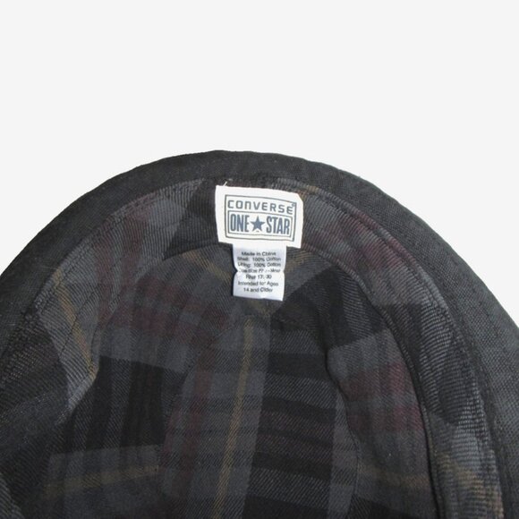 Converse One Star Black Trilby Fedora Cotton Hat One Size Unisex - Picture 8 of 9
